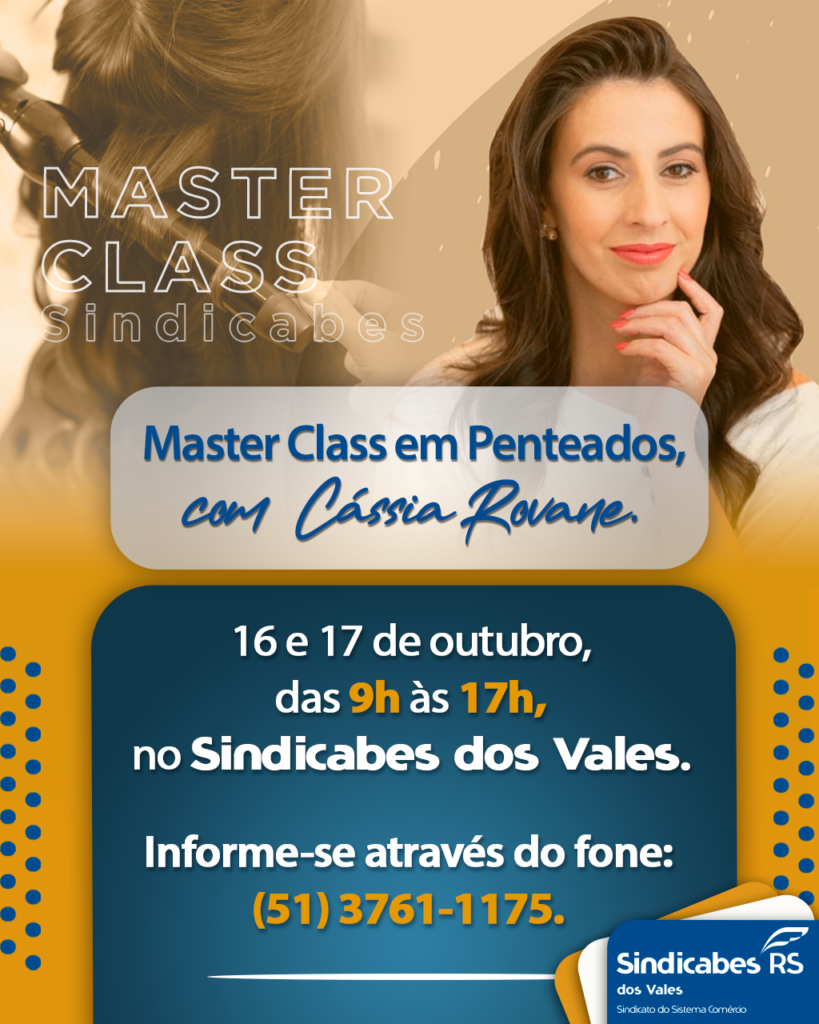 Convite para a masterclass! 